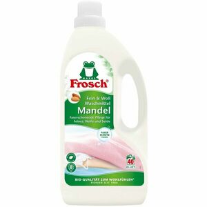 Detergent lichid pentru tesaturi delicate & lana cu ulei de migdale Frosch, 1.5L imagine