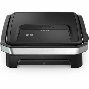 Gratar electric multifunctional Tefal Inicio Panini Maker & Grill GC271810, 2180W, pana la 6 persoane, suprafata antiaderenta de gatit 29x26 cm, depozitare verticala, depozitare cablu, tavita suc detasabila, negru imagine