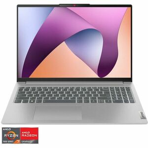 Laptop Lenovo IdeaPad Slim 5 16ABR8 cu procesor AMD Ryzen™ 7 7730U pana la 4.5 GHz, 16, WUXGA, IPS, 16GB, 1TB SSD, AMD Radeon™ Graphics, No OS, Cloud Grey imagine