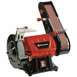 Polizor cu banda si slefuitor de banc Einhell TC-US 350, 185 W, 220 V, 2980 RPM, 150 mm diametru piatra imagine