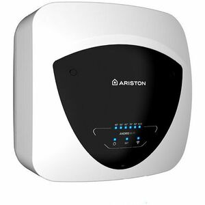 Boiler electric Ariston Andris Elite WiFi 15U/5 EU, 15l, 1200W, butoane soft touch, control vocal, clasa energetica A, Montare sub chiuveta, 360x360x298mm, Alb imagine