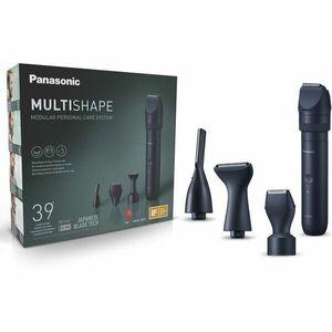 Pachet tuns & gromming barba Panasonic MultiShape ER-CKN1-PAC1, 3 tipuri de capete de ras pentru contur, autonomie 50 min, quick charge 1H, acumulator Ni-MH, 39 de setari de lungime, husa transport, negru imagine