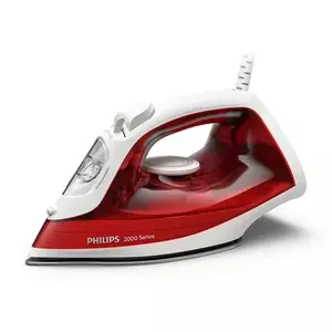 Fier de calcat Philips 2000 DST2010/40 iron, 2000 W, 25 g/min abur, Smart Calc Clean, Rosu/Alb imagine