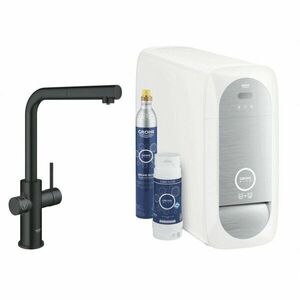 BATERIE BUCATARIE GROHE BLUE HOME TIP L STARTER KIT FILTER S-SIZE VELVET BLACK imagine