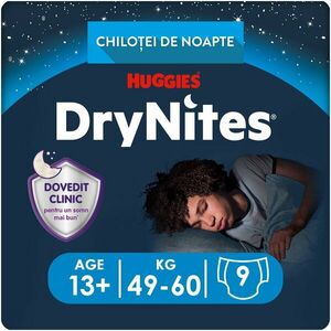 Scutece chilotel pentru noapte Huggies DryNites 13+ ani Boy 9 buc, 48-60kg imagine