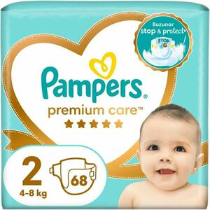 Scutece Pampers Premium Care Value Pack Marimea 2, Nou Nascut, 4-8 kg, 68 buc imagine