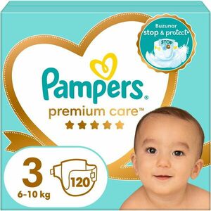 Scutece Pampers Premium Care Mega Box Marimea 3, 6-10 kg, 120 buc imagine