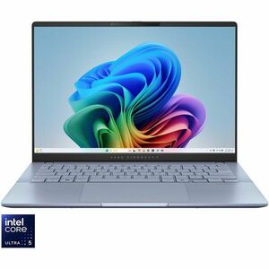 Laptop ASUS Vivobook S 14 S5406SA cu procesor Intel® Core™ Ultra 5 226V pana la 4.5GHz, 14'', WUXGA, OLED, 16GB LPDDR5X RAM, 1TB SSD, Intel® Arc™ Graphics, Windows 11 Pro, Mist Blue imagine