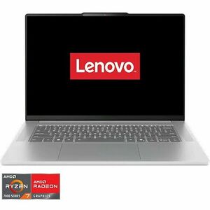 Laptop Lenovo IdeaPad Slim 5 15ARP10 cu procesor AMD Ryzen™ 7 7735HS pana la 4.75GHz, 15.3 WUXGA, IPS, 16GB LPDDR5x RAM, 1TB SSD, AMD Radeon™ 680M Graphics, No OS, Cloud Grey imagine