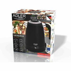 Fierbator Adler AD 1295b, 2200W, 1.7 L, Negru imagine