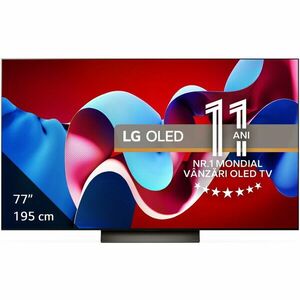 Televizor LG OLED evo 77C41LA, 195 cm, Smart, 4K Ultra HD, 100 Hz, Clasa F (Model 2024) imagine