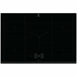 Plita incorporabila Electrolux EIS87583, Inductie, 5 zone de gatit, Booster, Control touch, Timer, Conectivitate hota, Ecran TFT, SenseBoil, 78 cm, Negru imagine