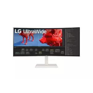 Monitor LED LG 38WR85QC-W 37.5" WQHD UltraWide Curbat 144Hz 1ms White imagine