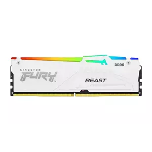 Memorie Desktop Kingston Fury Beast RGB 32GB DDR5 6000Mhz CL30 AMD Expo White imagine