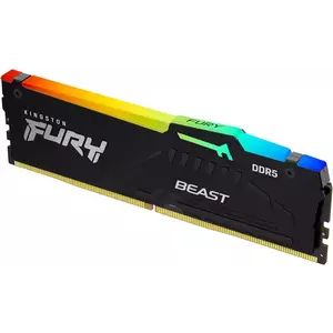 Memorie Desktop Kingston Fury Beast RGB 16GB DDR5 6000Mhz CL30 AMD Expo Black imagine