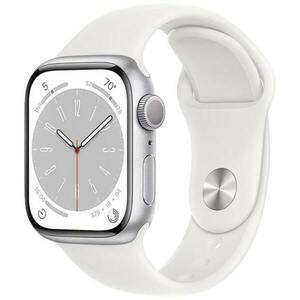 Apple Watch Series 8 2022, GPS, Aluminium 45mm N/A Silver Excelent imagine