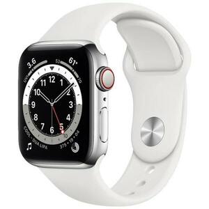 Apple Watch Series 6 2020, GPS + Cellular, Stainless Steel 40mm N/A Silver Foarte bun imagine