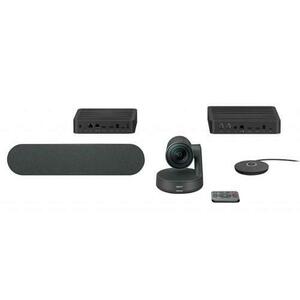 Sistem videoconferinta Logitech 960-001218 Rally, Ultra-HD 4K, Zoom 15X (Negru) imagine