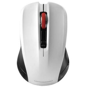 Mouse Wireless Optic Modecom WM9.1, 1600 DPI, USB (Alb) imagine