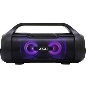 Boxa Portabila Akai ABTS-50, Bluetooth, rezistenta la apa, Radio FM , USB, SD card (Negru) imagine