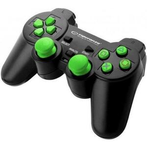 Controller Esperanza Trooper EGG107G, PC/PS3 (Negru/Verde) imagine