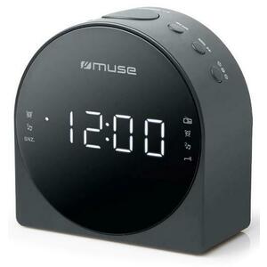 Radio cu ceas Muse M-185 CR, 2 alarme, radio PLL FM/MW (Negru) imagine