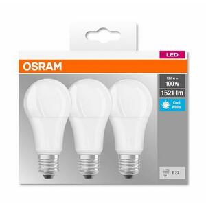 Set 3 becuri Led Osram, E27, 14W, 1521 lumeni, lumina neutra(4000K), durata de viata 10.000 ore, clasa energetica A++ imagine