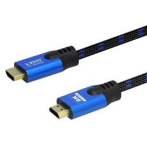 Cablu Savio SAVIO CL-143, HDMI -HDMI, 8k, 3m (Negru/Alastru) imagine