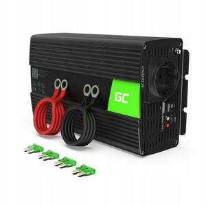 Invertor de tensiune 1000W/2000W 12V la 230V Volt USB DC AC Green Cell imagine