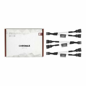 Set 3 cabluri splitter PWM Noctua NA-SYC1 chromax white, Alb/Negru imagine