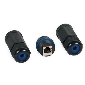 Conector cablu pentru exterior LogiLink, RJ45, IP67, Negru imagine