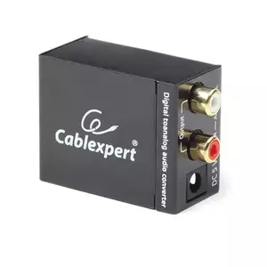 Convertor audio Gembird, digital, analogic, Cablexpert 08257, cu alimentator 5V DC, Negru imagine