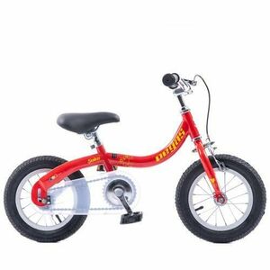 Bicicleta Pegas Soim 2in1 pentru copii, 12inch, Rosu imagine