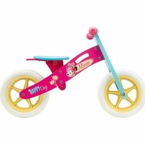 Bicicleta fara pedale din lemn, Seven-Minnie, Roz/Albastru imagine