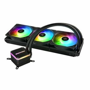 Cooler CPU ENERMAX LIQMAX III, RGB 360 All-In-One, CPU Dual Camera Intel / AMD AM4 Suport 350W + TDP, ARGB PWM, 12 cm, Negru imagine