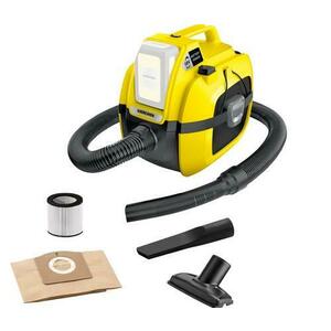 Aspirator umed și uscat Karcher WD 1, 230W, 18V, Capacitate container 7l, Functie de suflanta, fara acumulator (Galben) imagine