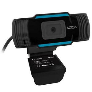 Camera Web AQIRYS Phase, CMOS, 2.1MP, Full HD 30fps, USB, Microfon (Negru) imagine