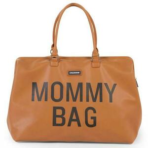 Geanta de infasat Childhome Mommy Bag piele ecologica Maro imagine