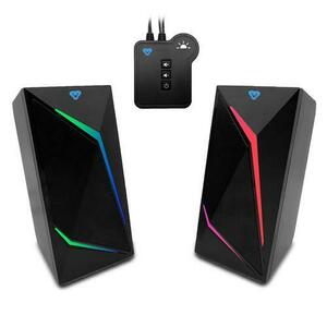 Sistem audio portabil pentru gaming, Media-Tech COBRA PRO URION 2.0 MT3172, Iluminare RGB, Bluetooth, Negru imagine