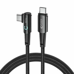 Cablu pentru incarcare si transfer de date TECH-PROTECT UltraBoost L, 2x USB Type-C, PD 60W, 6A, 2m, Gri imagine