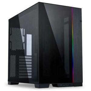 Carcasa Lian Li O11 Dynamic EVO, Tempered Glass, Mid-Tower, fara sursa, Negru imagine