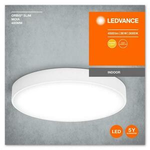 Plafoniera LED Ledvance Orbis Slim Moia 480, 36W, 4500 lm, lumina calda (3000K), IP20, Ø48cm, metal/PMMA, Alb imagine