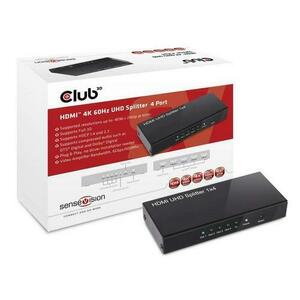 Convertor special Splitter, Club3D, HDMI 2.0, 4 porturi, Negru imagine