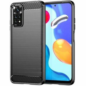 Husa pentru Xiaomi Redmi Note 11S / Note 11, Forcell, Carbon, Neagra imagine