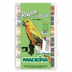 Smartbox 18 papiote ata de brodat Rayon No.40 Madeira 8043 imagine