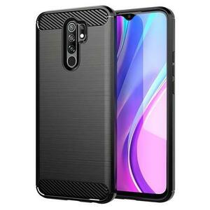 Husa pentru Xiaomi Redmi 9, OEM, Carbon, Neagra imagine