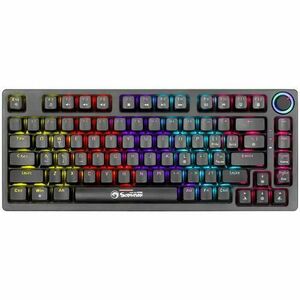 Tastatura Gaming Mecanica Marvo KG904 Red Switch, USB, Iluminare LED (Negru) imagine