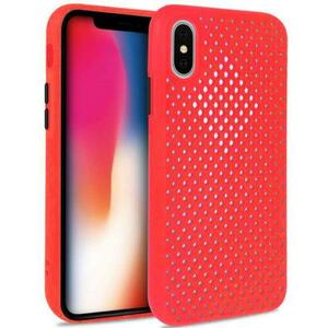 Protectie Spate Lemontti Bubble LEMHBIPHXSR pentru Apple iPhone X / XS (Rosu) imagine