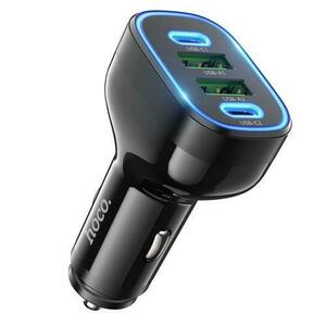 Incarcator Auto HOCO Guide NZ11, 72W, 3A, 2 x USB-A - 2 x USB-C, Negru imagine