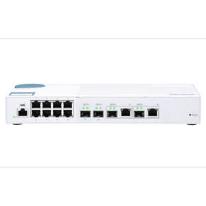 Switch Gigabit QNAP QSW-M408-2C, cu 10 porturi (QSW-M408-2C) (Alb) imagine